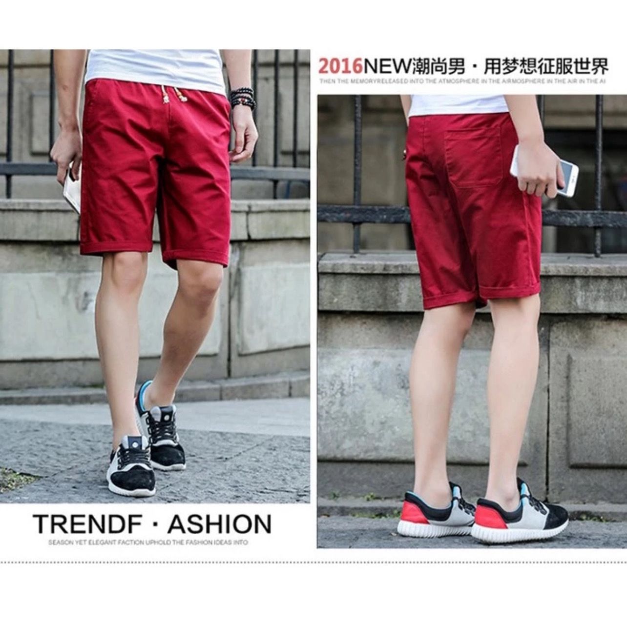 ￼【M-5XL】100% Cotton Seluar Pendek Lelaki Men Shorts Casual Short Pants Men Sport Shorts Cropped Shorts男短裤