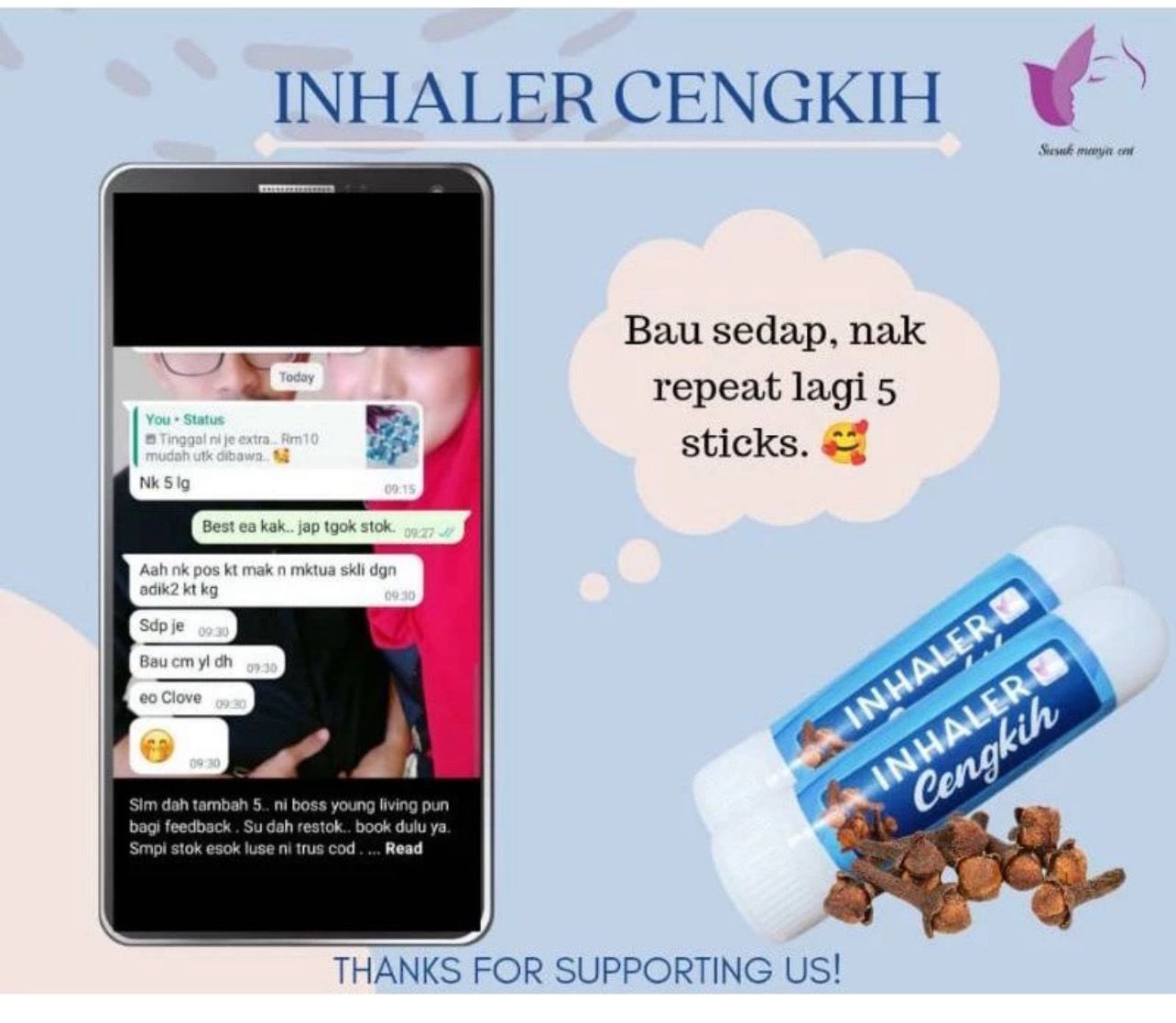 ￼Inhaler cengkih by susuk manja Hq 2pcs