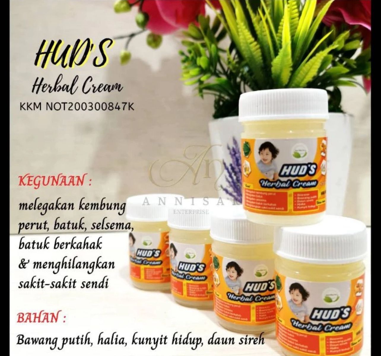 Garlic Baby Balm Hud&#39;s Bidan Liza [Ready Stock] 2pcs