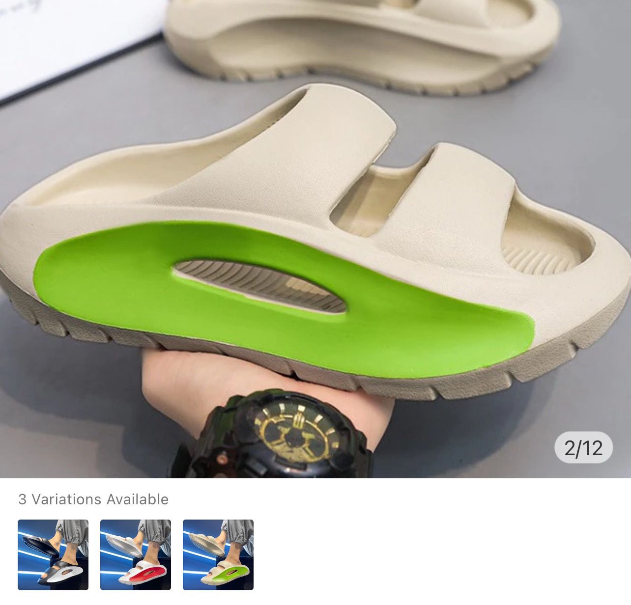 ￼Stylish Outdoor Slippers with Cushioned EVA Sole, Perfect for Home and Outdoor Activities