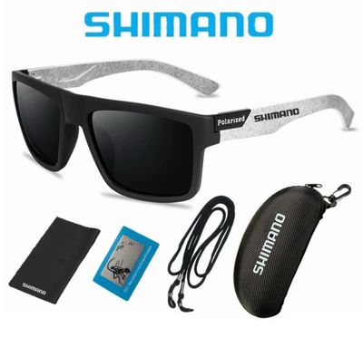 ￼Shimano sunglasses polarized lens UV400 for men cycling hiking camping sun glasses polarized sunglasses 1set