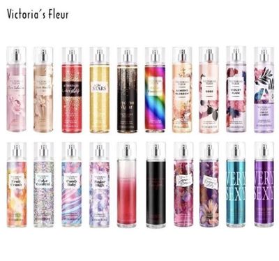 ￼💯 ORI Victoria&#39;s Fleur VS Sweet Candy Pure Seductive Perfume Mist Fragrance Body Mist For Women 236Ml 2bottle