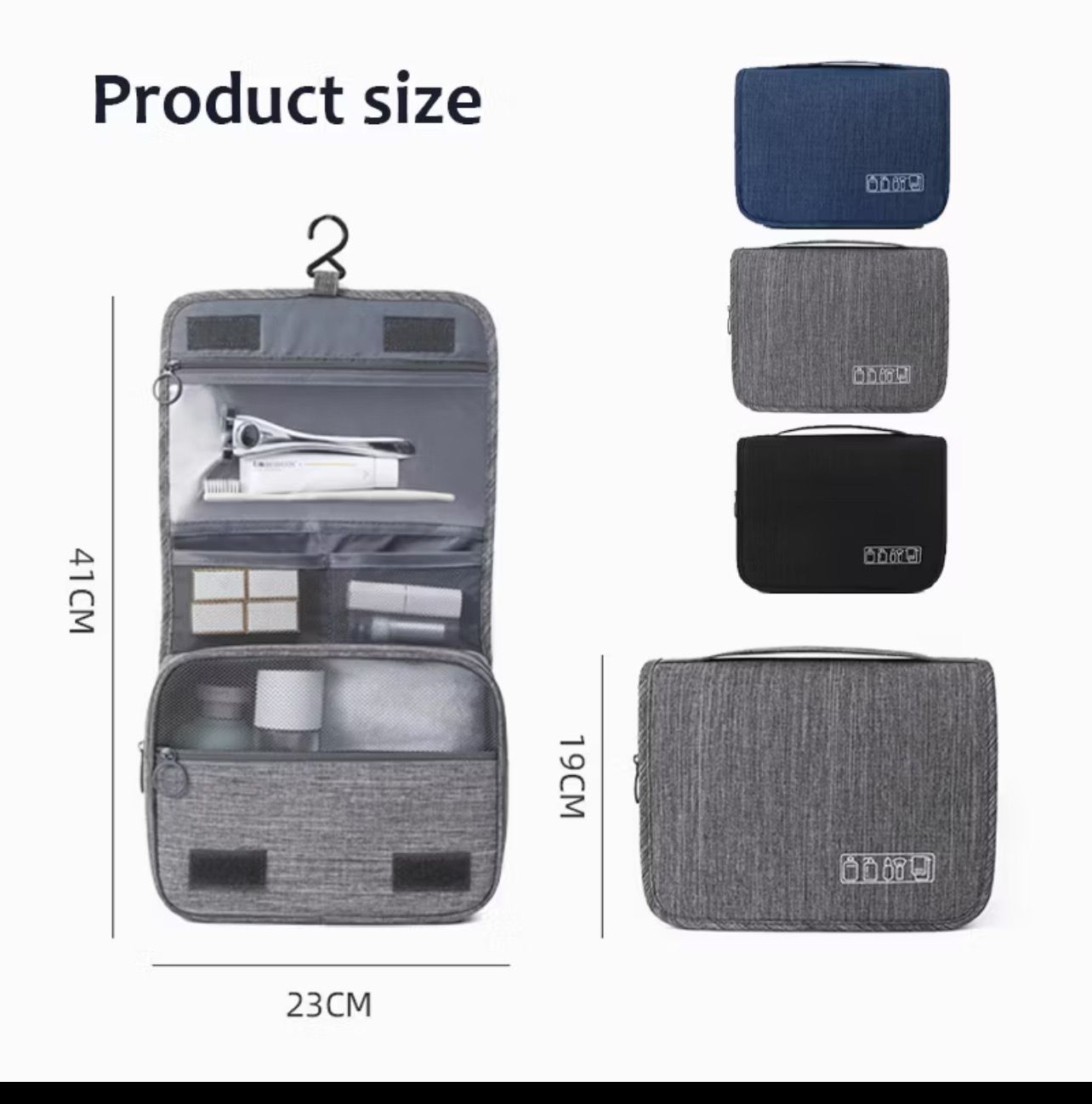 ￼Makeup Bag Multifunction Man Women Nylon Cosmetic Travel Bag Beauty Case Make Up Organizer Storage Travel Wash Pouch 2pcs