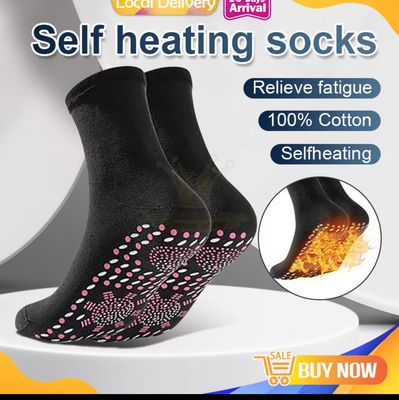 ￼Massage Sock Self-Heating Health Care Socks Stokin Terapi Urut Sakit Kaki Bengkak Sarung Haba Panas Tumit Tourmaline 8pair (8kiri/8kanan)