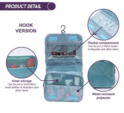 ￼《Mega Deal》Creative Travel Upgraded Wash Bag Make Up Bag Travel Hanging Bag Multiple Layered Bag with Waterproof 3pcs