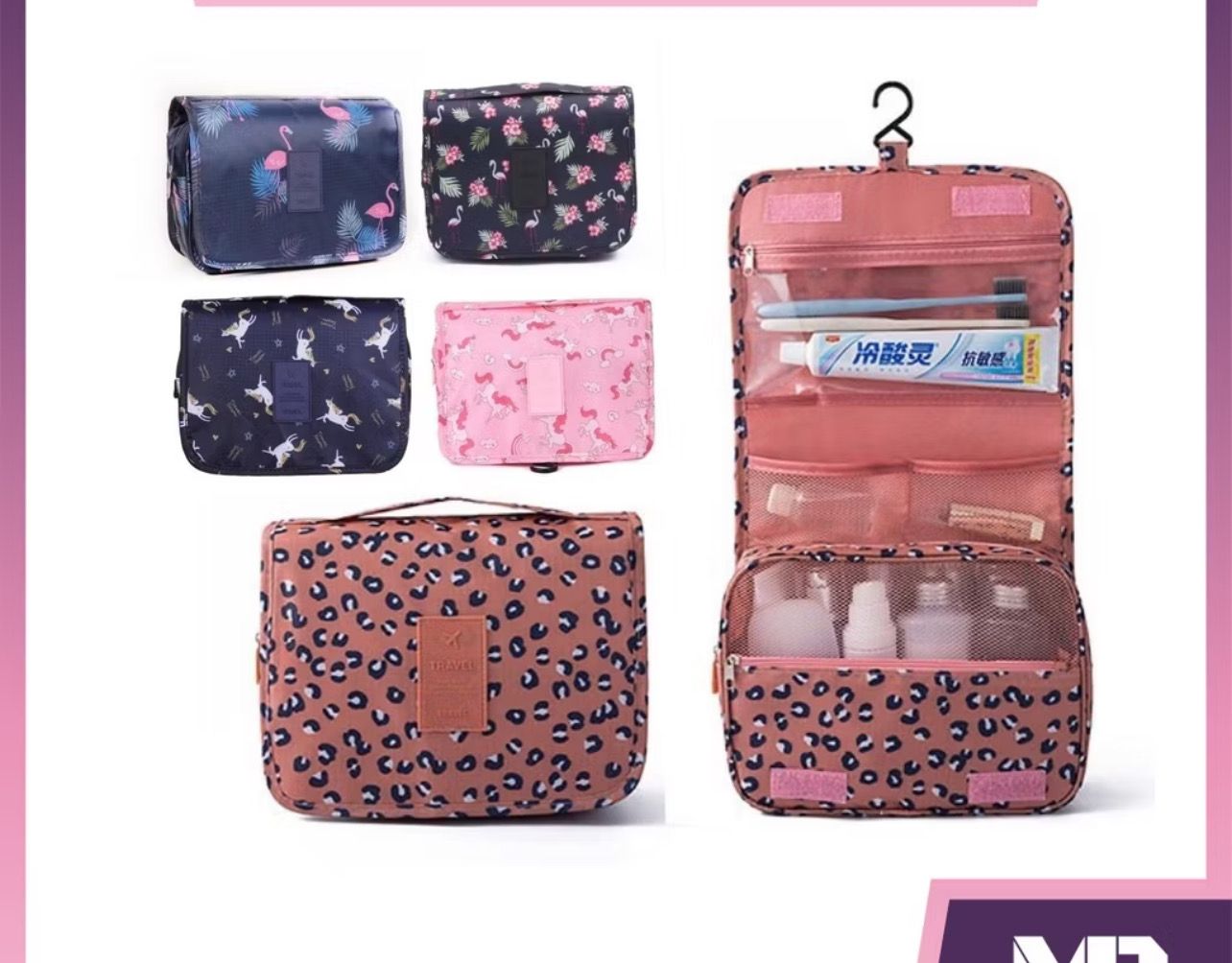 ￼《Mega Deal》Creative Travel Upgraded Wash Bag Make Up Bag Travel Hanging Bag Multiple Layered Bag with Waterproof 3pcs