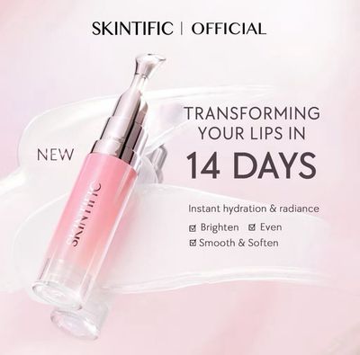 ￼[New Launch] SKINTIFIC Peptide Brightening Lip Serum Brighten Even and Smoothen Lip Balm lip mask lip treatment