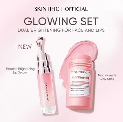￼[New Launch] SKINTIFIC Peptide Brightening Lip Serum Brighten Even and Smoothen Lip Balm lip mask lip treatment 1set