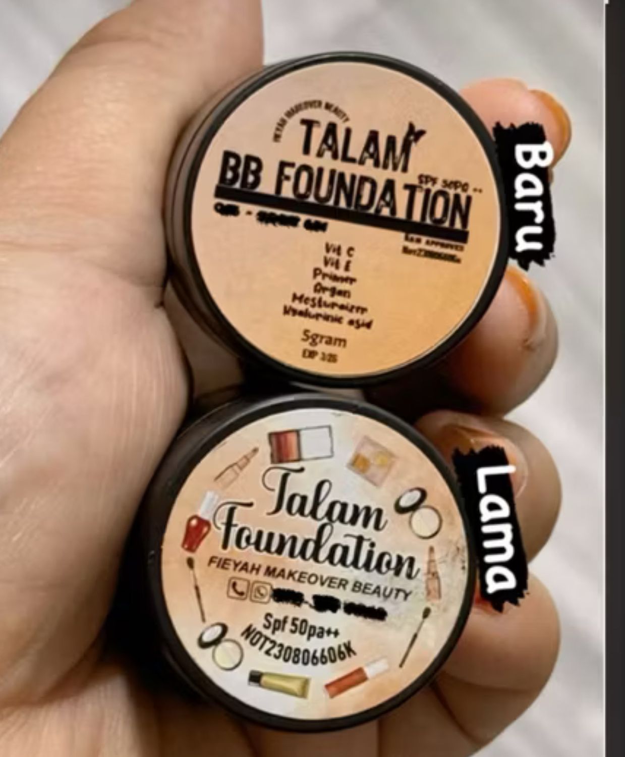 ￼TALAM  FOUNDATION BY FIEYAH 3pcs