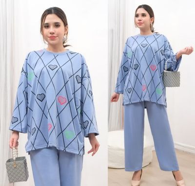 ￼Best Selling!!! FANCY OVERSIZE Top Pants Suit