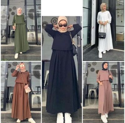 ￼The Latest Gamis 2023 For Women&#39;s Eid | Niami Dress Teen | Women&#39;s Jumbo Gamis | Latest Muslim Fashion