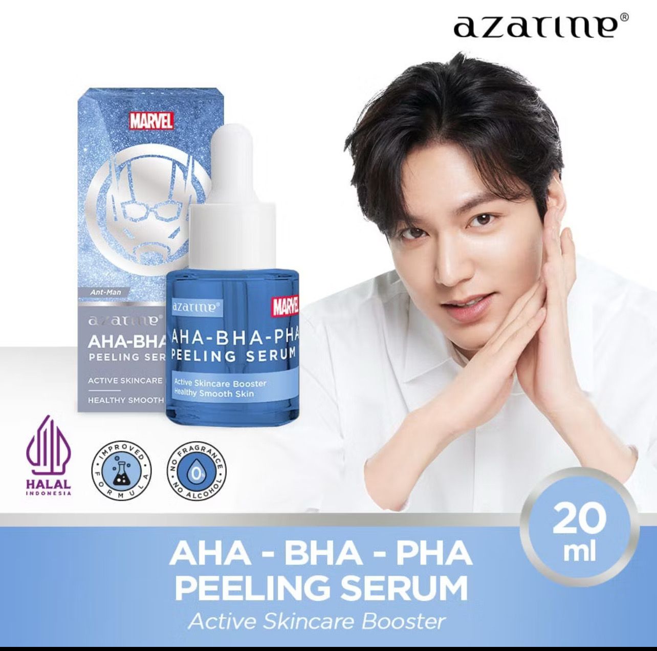 ￼Sisterbeauty - Azarine x Marvel AHA-BHA-PHA Peeling Serum 20ml and ￼Marvel Radiant Luminous Serum 20ml