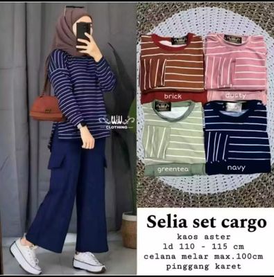 ￼Selia SET CARGO SET JUMBO/CATTON RAYON/LD.105.110.115.120/MLXL.XXL/LATEST TODAY WOMEN&amp;#39;S SET