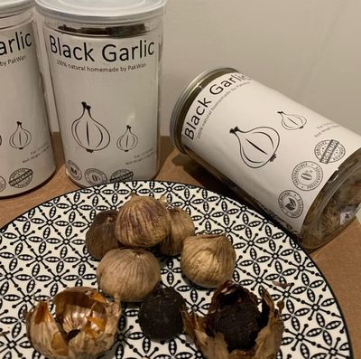 ￼Pak Wan Black Garlic Bawang Hitam 100% Malaysia Homemade 250gm bawang putih tunggal Fermentasi Solo Galic Ready 1bottle