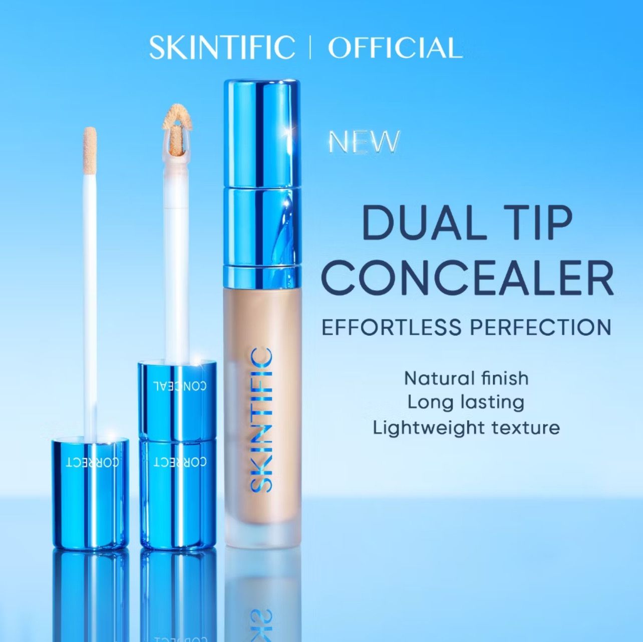￼[11.19 Launch] SKINTIFIC Cover Perfect Serum Concealer 5ml foundation full coverage contour make up Flawles Long lasting - New