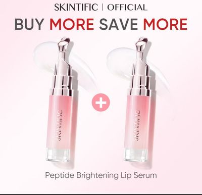 ￼[New Launch] SKINTIFIC Peptide Brightening Lip Serum Brighten Even Smoothen Lip Balm lip mask lip treatment lip butter 2pcs