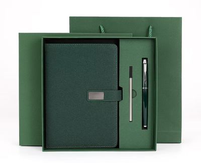 ￼Custom Print Set Notebook Berkotak  | Pakej Kotak, Notebook, Pen Hadiah Hari Guru| Boleh Print Nama dan Logo (Print Nama)