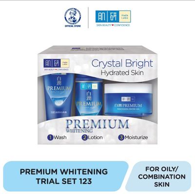 ￼Hada Labo Premium Whitening Light 123 Trial Set (12g + 30ml + 14g) [Brightening/ Lighten Dark Spot]
