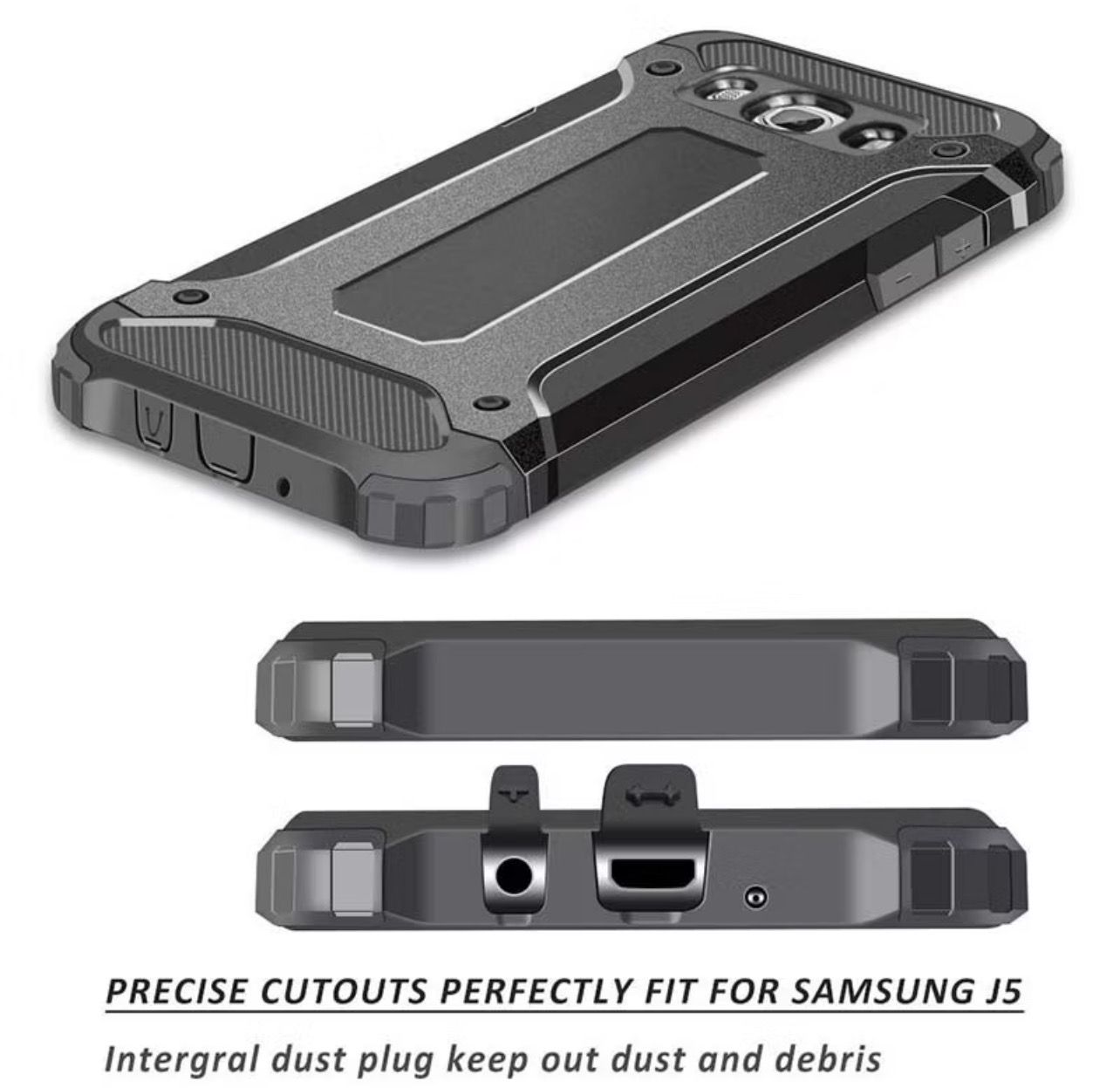 ￼For Samsung Galaxy J7Pro J7 J8 J7Core J4Core J7 J2 J6 Prime Casing Shockproof Hybrid Armor Heavy Duty Full Bumper Mobile Phone Cases 2pcs