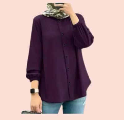 ￼BLOUSE BUTTON CEY KAIN IRONLESS TERBARU😍 2pcs