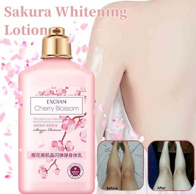 ￼🔥Jaminan Harga Japan Sakura Body Lotion: Whitening Moisturizing Cherry Blossom Anti-Aging Skincare Lotion 260ML - Hydrating, Nourishing, Brightening, Youthful Skin 2bottle