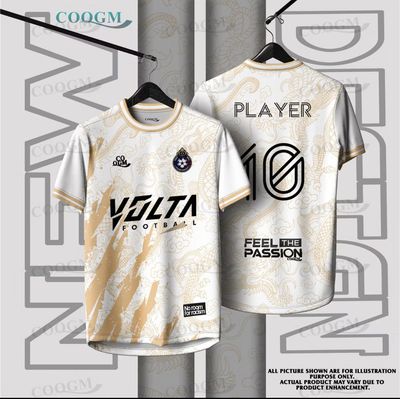 ￼COQGM - Dragon Futsal Football baju Jersey Custom Name baju lelaki Large size Sports Jersey Retro Thailand Viral Tiktok Jersey high-quality Mesh T-Shirt sports breathable fabric (Custom name &amp; number