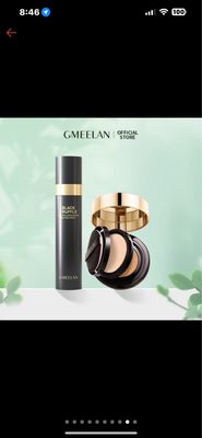 ￼GMEELAN Black Truffle Air Cushion Foundation Concealer Oil Control High Coverage Makeup Long-lasting (promo set ) choose Ivory or natural