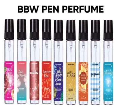7pcs - Pen Perfume Women BBW  B. Body Work 12ml High Quality Tahan Lama. Pen Perfume Harga Borong!