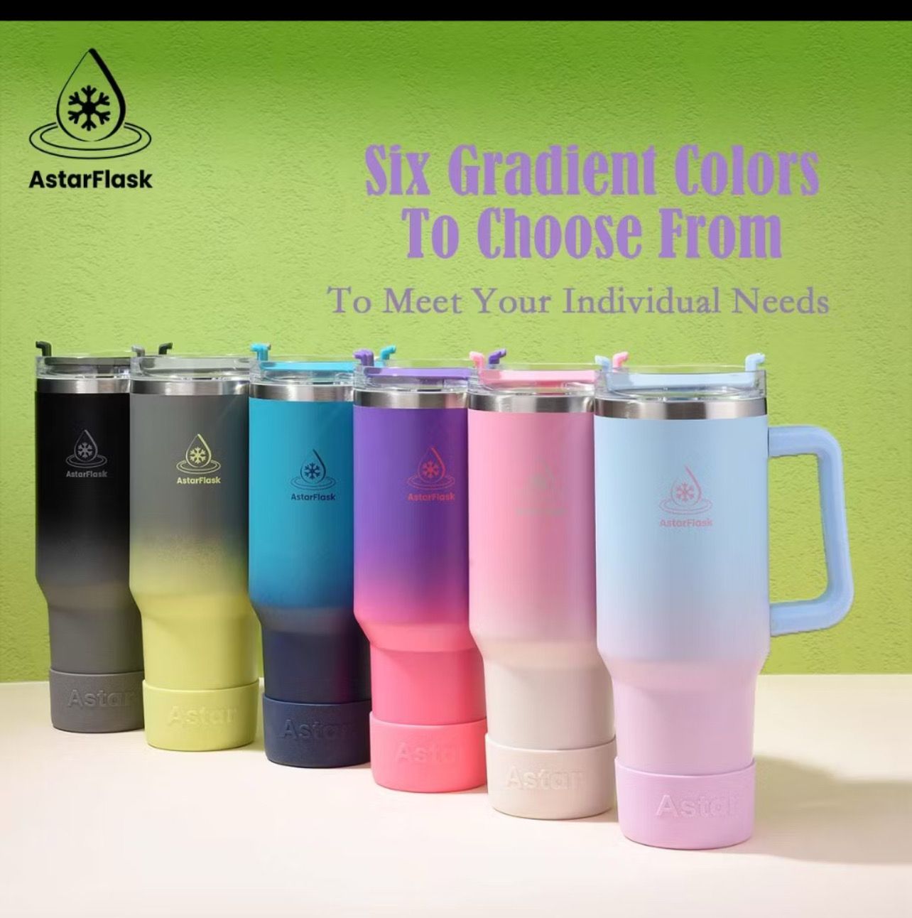 Astar  40oz(1180ML)Mug Tumbler Cups With Handle Straw Stainless Steel tahan sejuk 24jam botol air Water Bottle Botol