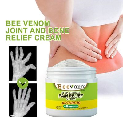 Beevana Bee Venom Therapy Cream Alleviate Joint And Muscle Pain Eliminate Inflammation Repair And Regeneration Cream LIFE07 4pcs $10.00