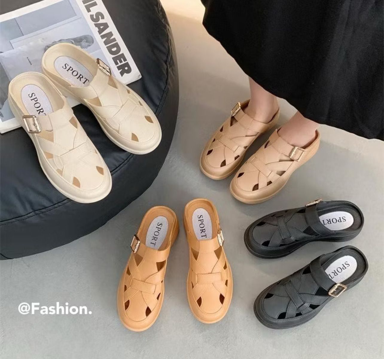 Magni Women Sandal kasut sarung perempuan sandal perempuan selipar murah 398 $10.00