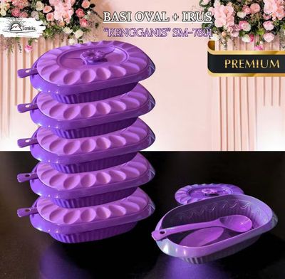 Samiaku 6SET Deluxe Vegetable Container+Irus Basi Buffet Container/Vegetable Container Lid/Food Storage 1set 6pcs $15