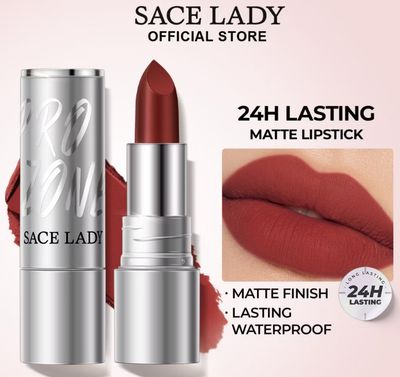 ￼Promo 2pcs $18.00 SACE LADY Lipstick Lipmatte 24H Lasting Lipstick Waterproof Tahan Lama Gincu Tahan Lama 24 Jam 8 Colors