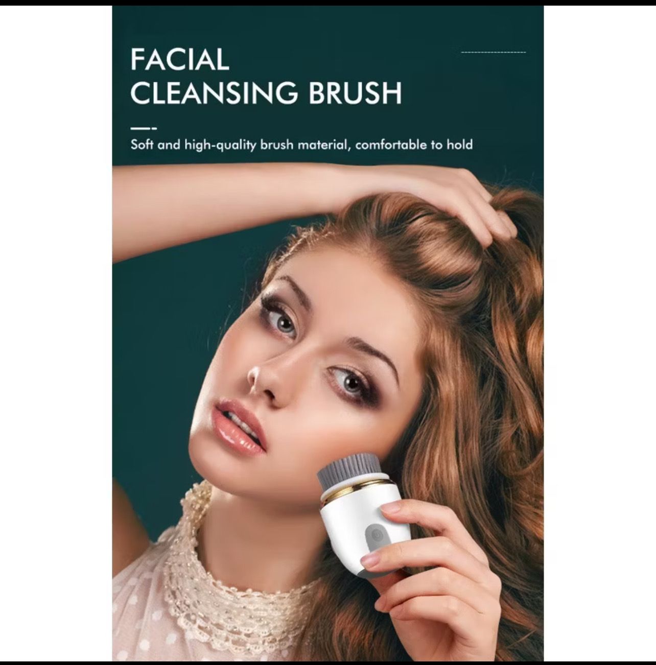 ￼$14.00 - Usb Rechargeable Waterproof Electric Cleansing Device Facial Cleansing Brush