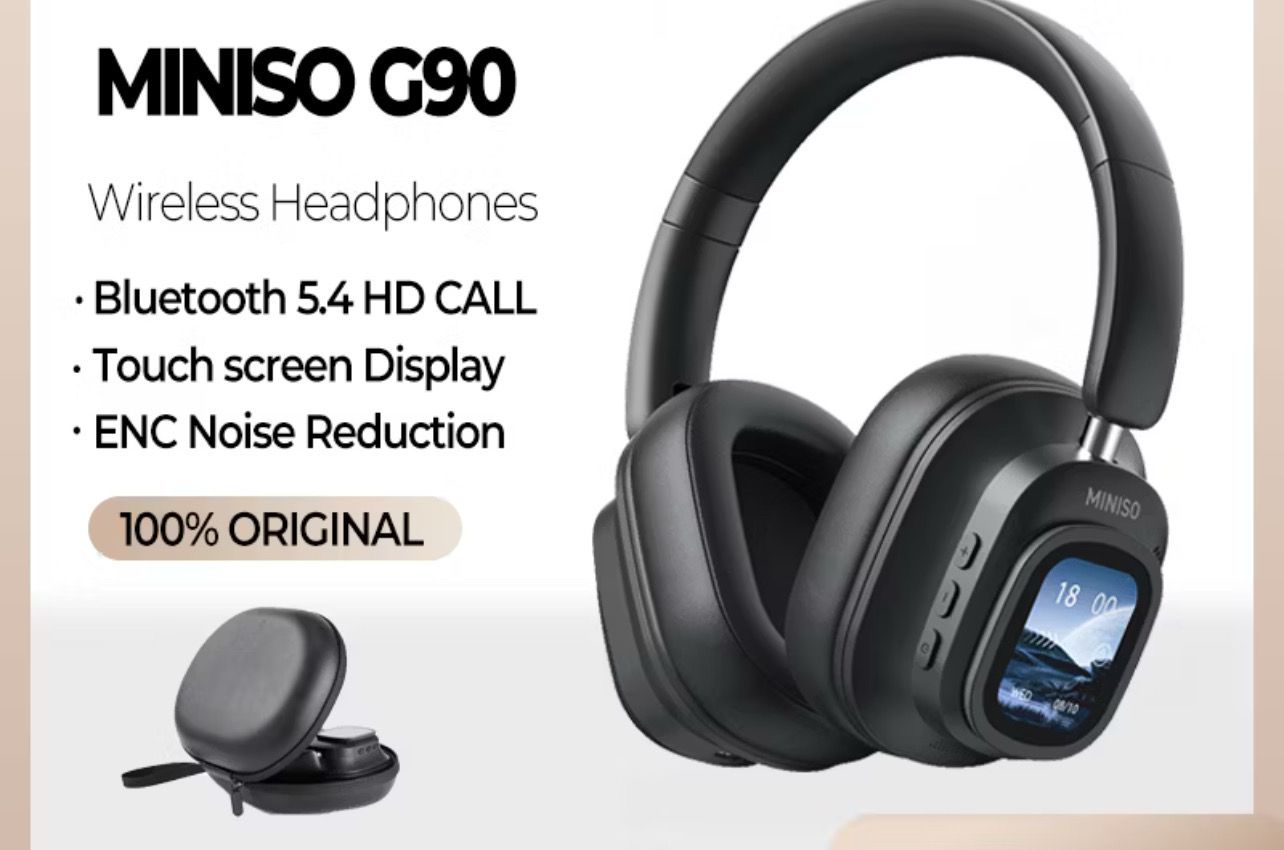 ￼MINISO G90 Wireless Bluetooth Headset Wireless Stereo Noise Reduction Waterproof With mic Suitable For Android IOS PC