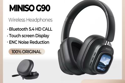 ￼MINISO G90 Wireless Bluetooth Headset Wireless Stereo Noise Reduction Waterproof With mic Suitable For Android IOS PC