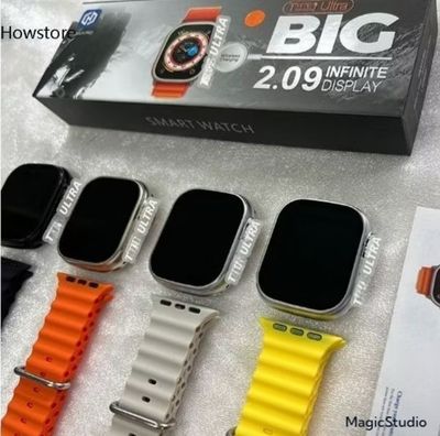 $10.00 (Black or Grey)【 49mm 】T900 BIG SCREEN Ultra 2 Smart Watch Series Ultra Bluetooth Call IP67 Waterproof 49mm Game kd99 Ultra Smart watch
