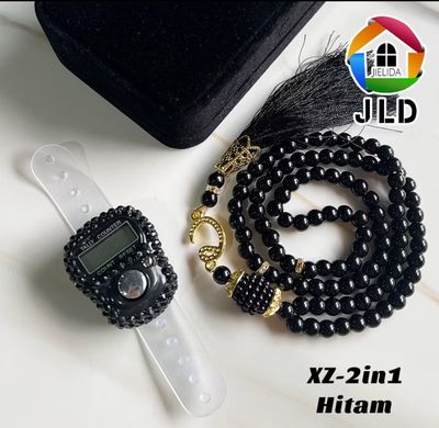 $10.00 - Jielida Souvenir 1 Set Of Premium 99 Pearl Tasbih &amp; Tasbih Digital