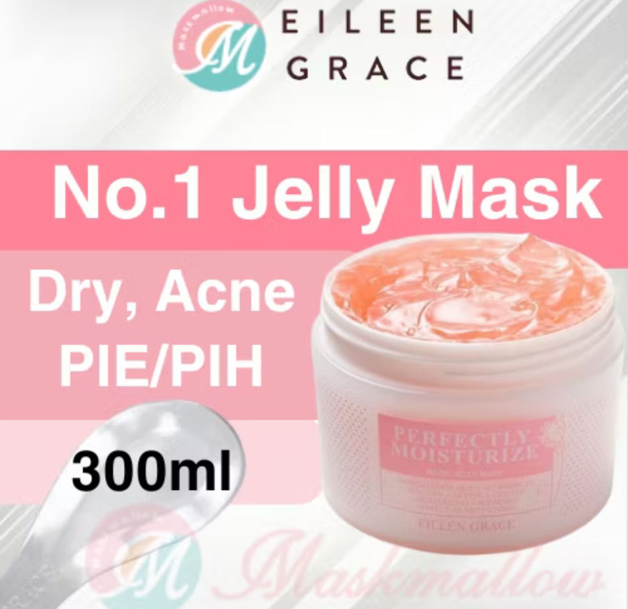 ￼$36.00 (300ml) ❤️ - Original Official Eileen Grace Moisturize Rose Jelly Mask or Deep Cleansing Black JellyMask 35ml or 300ml 妍霓丝玫瑰晶冻 碳深层黑冻膜