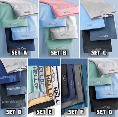 1 box 4pcs $10.00 - [L-4XL][Lamoda]ADONIS Men Boxer Ice Silk Men Underwear Boxer Lelaki Graphene Antibacterial Spender Seluar Dalam Lelaki