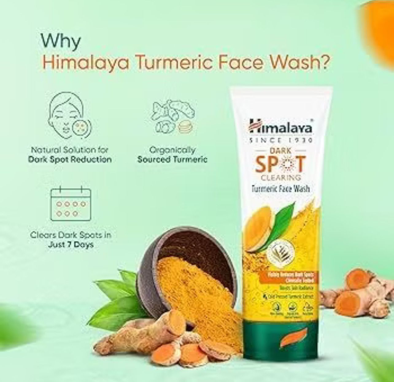$10.00 - [ NEW STOCK : JAN 2028 ] HIMALAYA Dark Spot Turmeric Face Wash 50ml And 100ml
