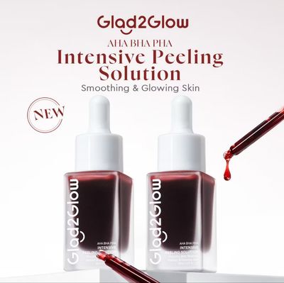 (PROMO) ￼2bottle $16.00 - Glad2glow Aha Bha Pha Intensive Peeling Solution Serum Essence Glowing Skin Brightening Dark Spot Acne-pron Blackhead