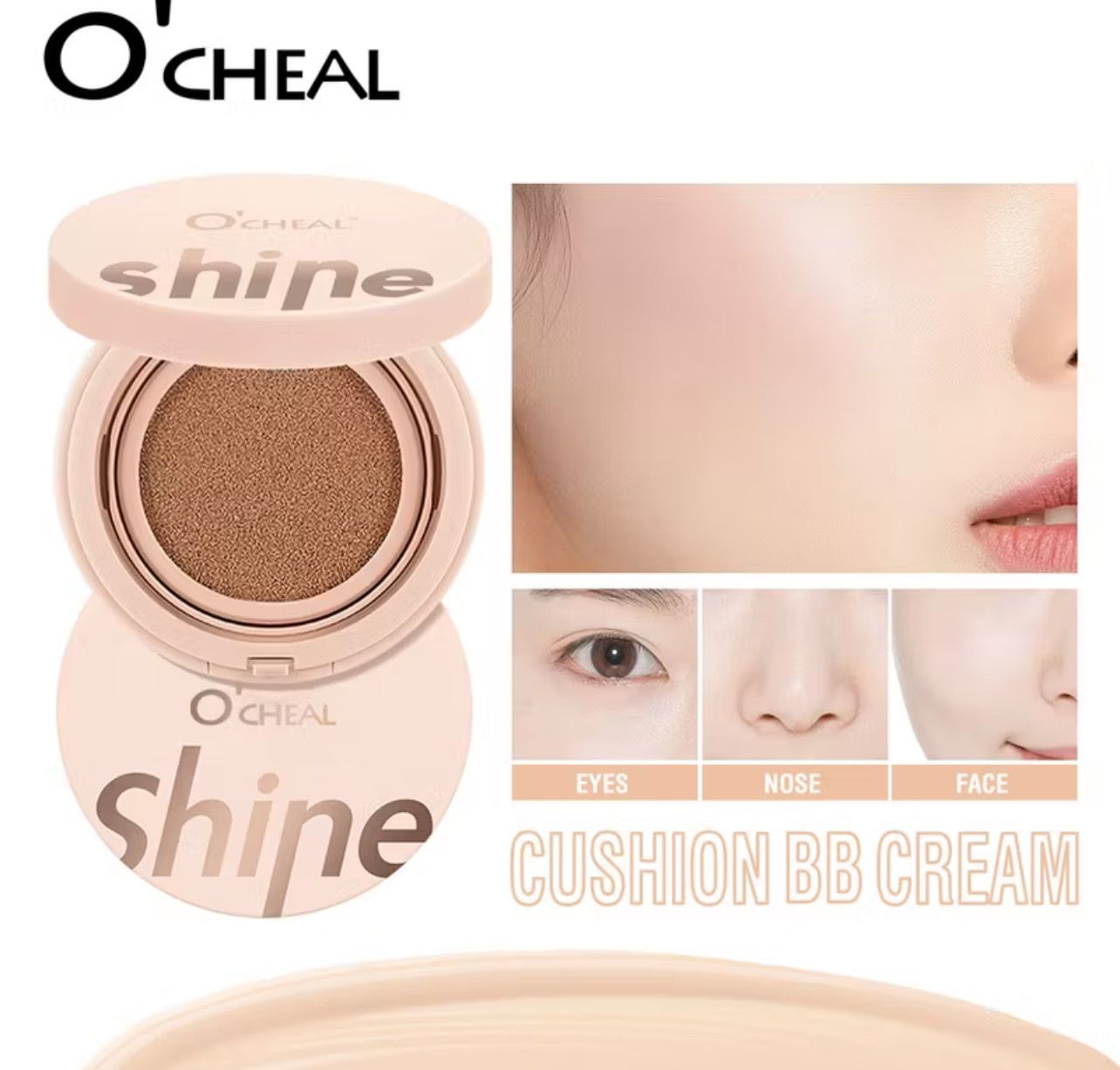 2pcs $10.00【READY STOCK】 OCHEAL BB Cream Air Cushion Full Cover Foundation Natural Long-lasting Waterproof Brighten   Natural Color