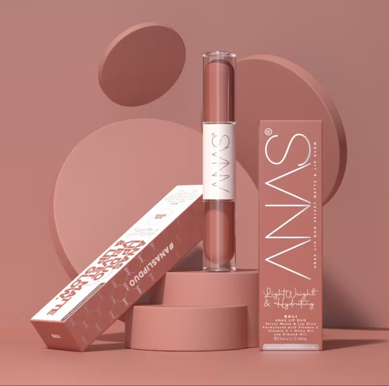 PROMO 2pcs $10.00 ￼[OFFICIAL ANAS HQ] NEW ANAS LIP DUO (ANAS Velvet Matte Liquid Lipstick + ANAS Super Shine Lip Gloss)