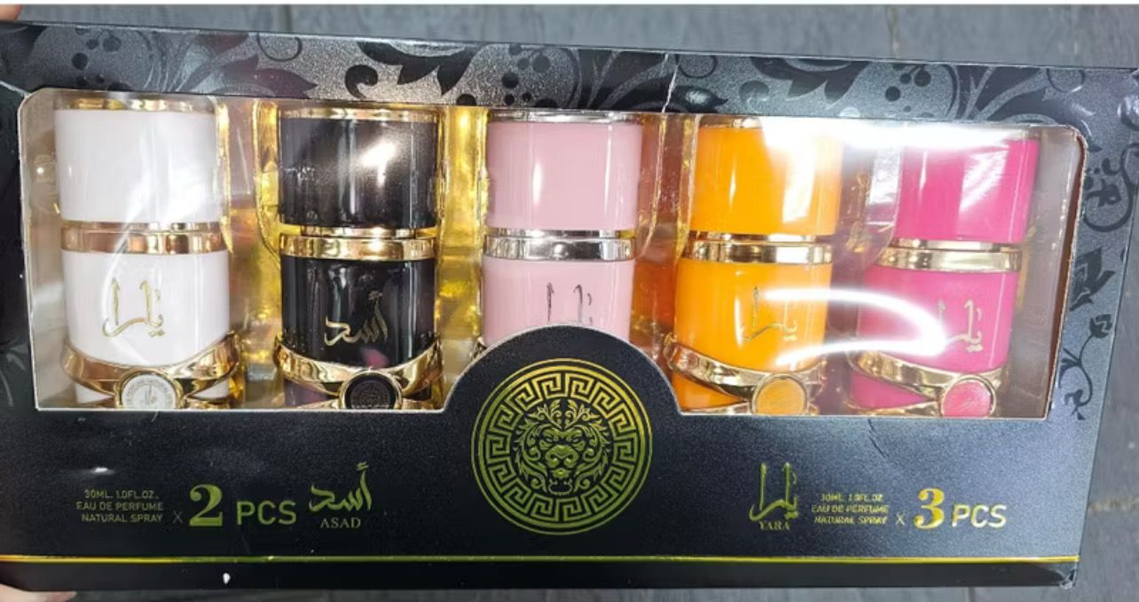 1set $14.00 Yara Collection 5 Piece Set - Yara, Yara Moi, Yara Tous, Asad, Asad Zanzibar - Eau De Parfum Sprays 30ml) By La