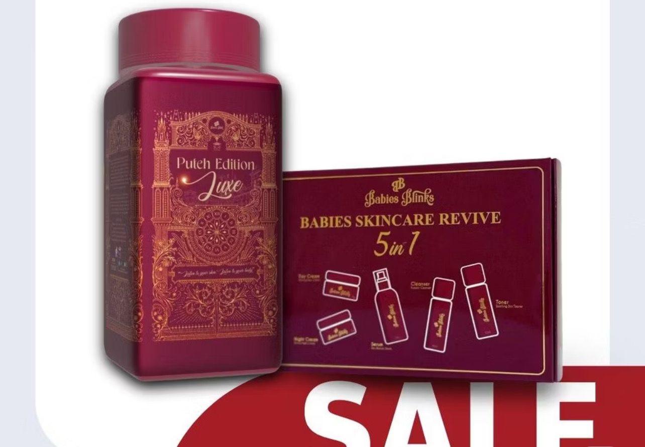 $46.00 COMBO AUG25 (8) - PUTEH EDITION LUXE + SKINCARE 5 IN 1  - Babies Blinks Datin Lyanaz Hassan.