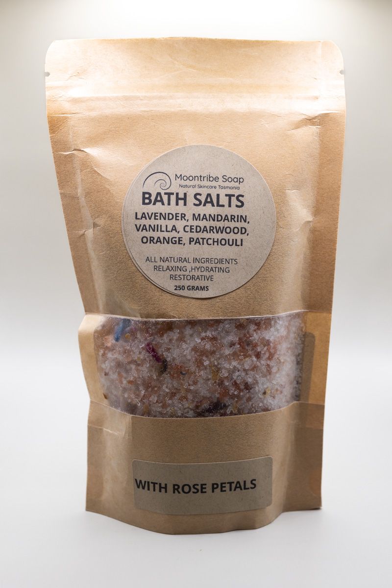 Bath Salts with Rose Petals 250grams