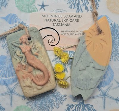 Surf Board Soap on a rope