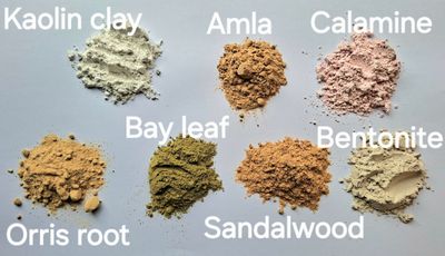 Clay face mask