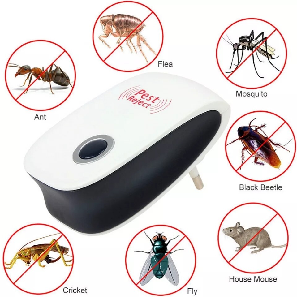 Electronic Pest Reject Ultrasound Mouse Cockroach Repeller Device Insect Rats Spider Mosquito Killer Pest Control Household Pest !!NOW WITH FREE SHIPPING!!